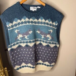 Vintage Husky Knitted Sweater Vest